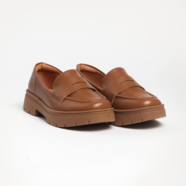 Mocassim Loafer Vizzano 1422100 Tratorado Caramelo - Imagem 4