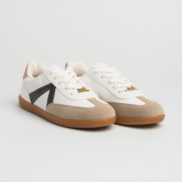 Tênis Casual Vizzano 1430102 Branco off Preto Nude - Imagem 3