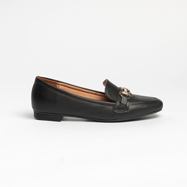 Mocassim Vizzano 1351106 Preto Dourado - Imagem 2