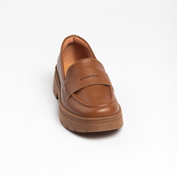 Mocassim Loafer Vizzano 1422100 Tratorado Caramelo - Imagem 3