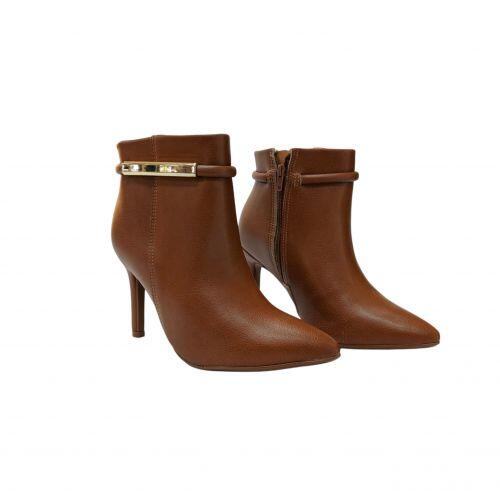 Bota Social Cano Curto Caramelo Vizzano - Imagem 4