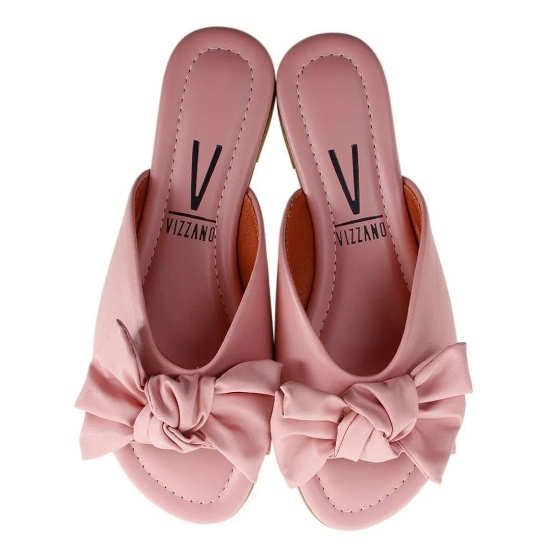 Tamanco Vizzano Laço Feminino – Rosa Escuro + Rosa - Imagem 3