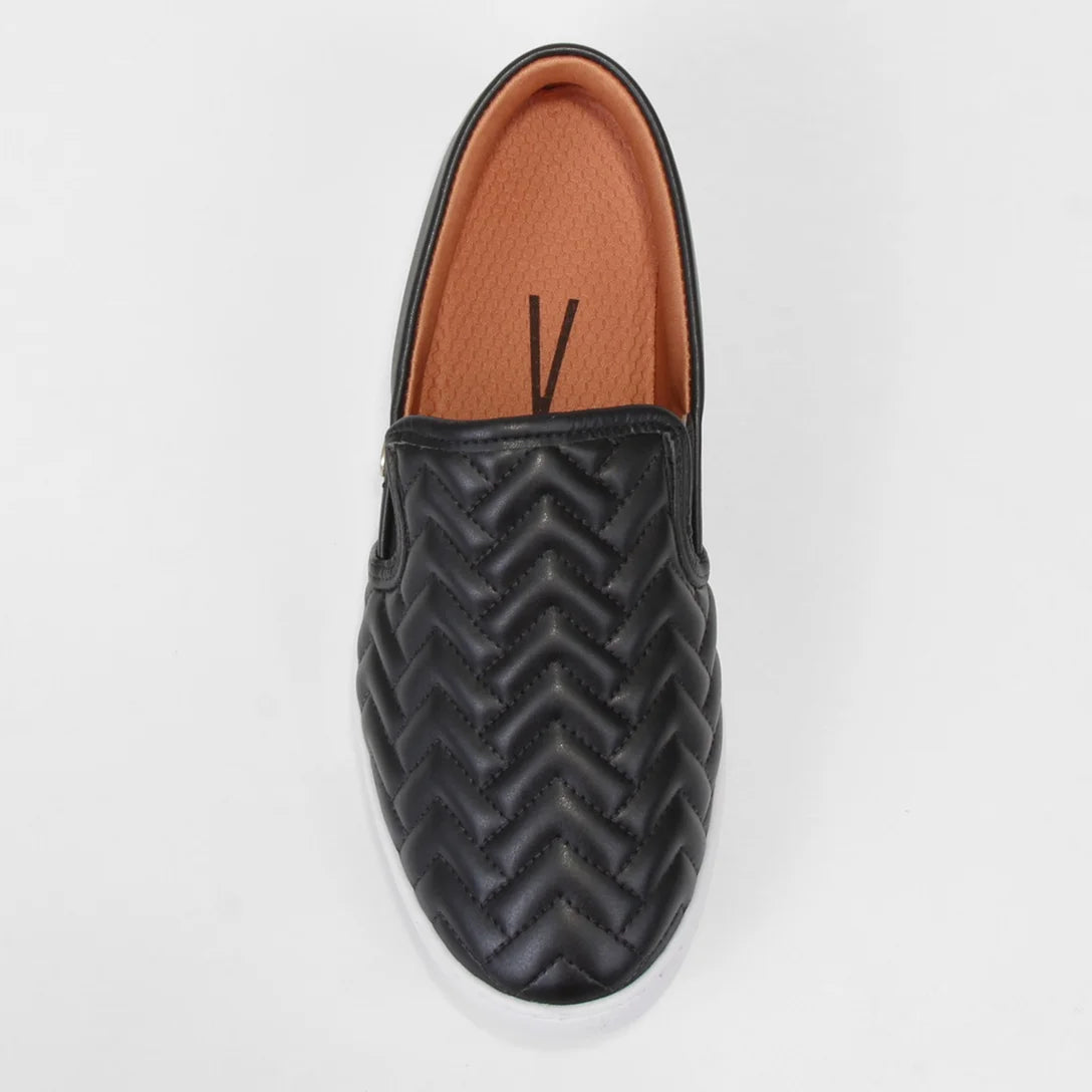 Slip On Vizzano Matelassê Feminino – Preto - Imagem 4