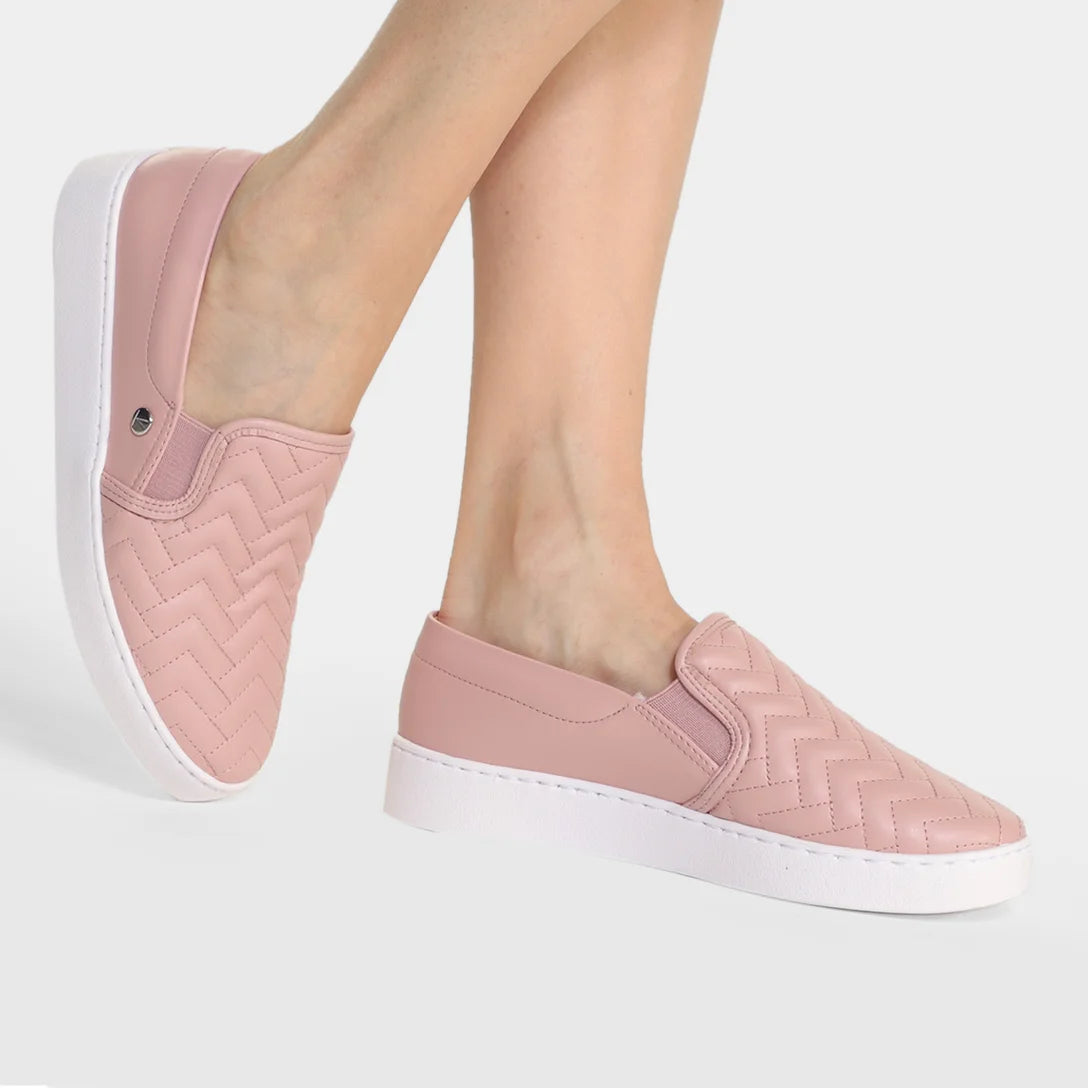 Slip On Vizzano Matelassê Feminino – Rosa Claro - Imagem 5