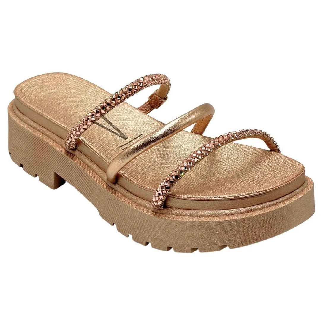 Tamanco Vizzano Flatform Com Strass Feminino – Rosa Antigo - Imagem 2