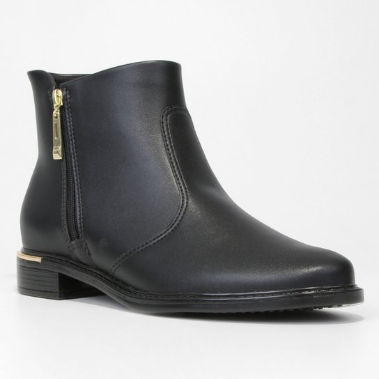 Bota Cano Curto Vizzano Zíper Feminina – Preto - Imagem 2