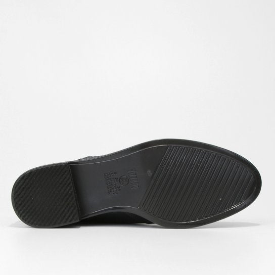 Bota Cano Curto Vizzano Zíper Feminina – Preto - Imagem 5