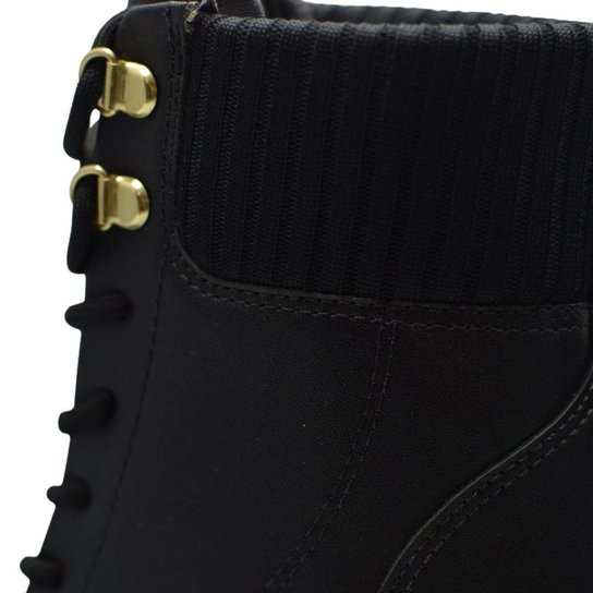 Coturno Vizzano salto alto – Preto - Imagem 4