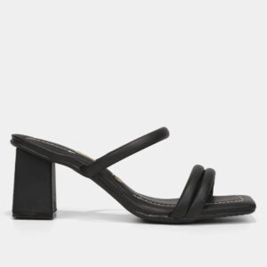 Tamanco Vizzano Salto Médio Feminino – Preto