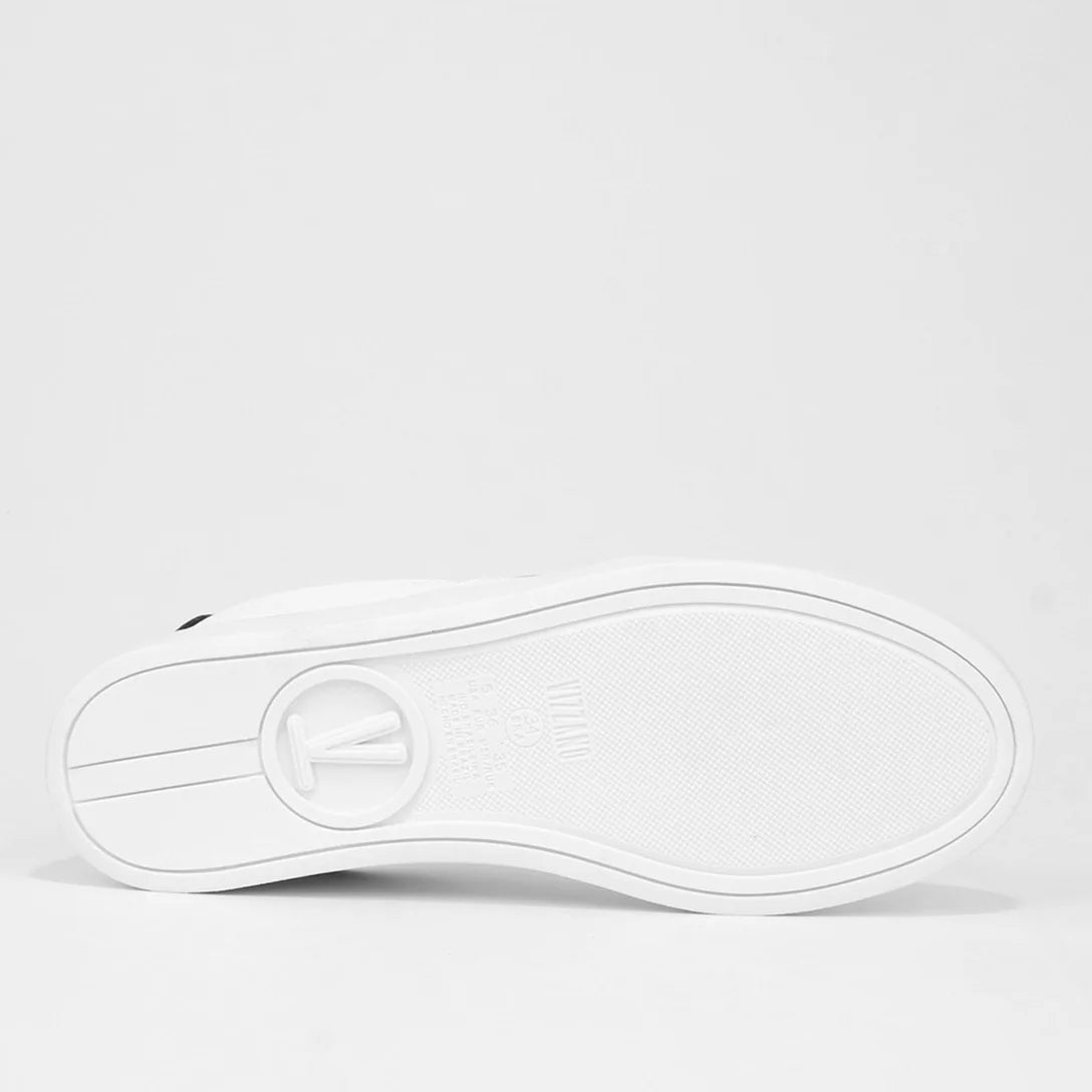 Tênis Vizzano Casual Cano Baixo Feminino – Branco + Preto - Imagem 5