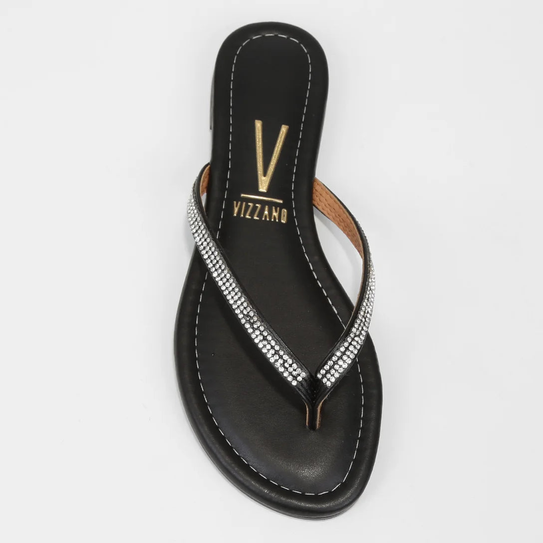 Rasteira Vizzano Brilho Feminina – Preto - Imagem 4