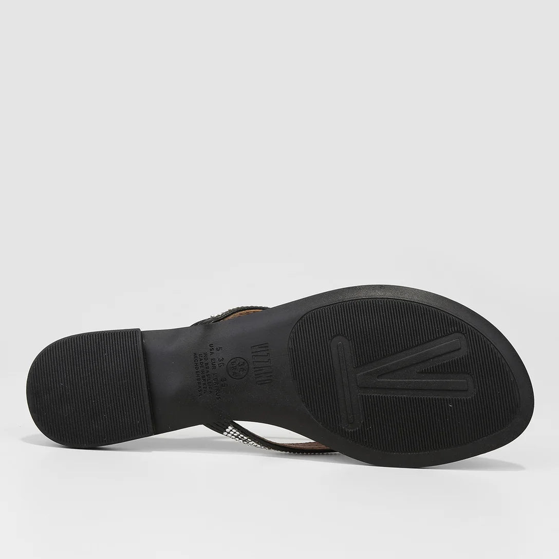 Rasteira Vizzano Brilho Feminina – Preto - Imagem 5