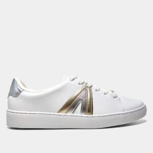 Tênis Vizzano Casual Feminino – Branco + prata