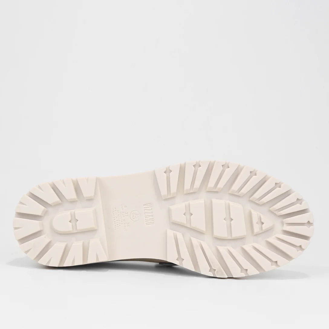 Loafer Vizzano Salto Baixo Tratorado Feminino – Off White - Imagem 3