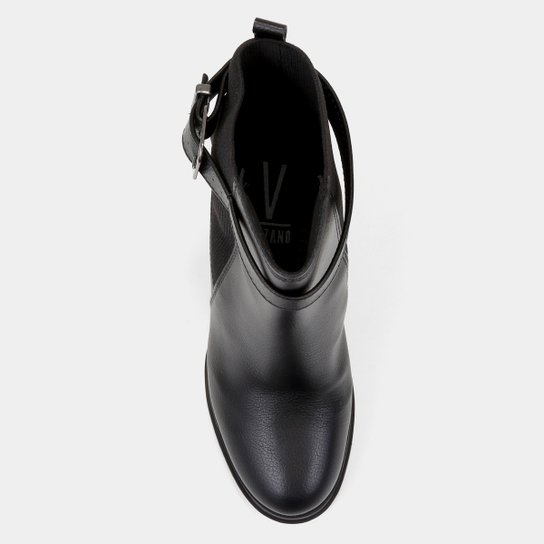Bota Chelsea Vizzano Salto Alto Fivela Feminina – Preto - Imagem 4