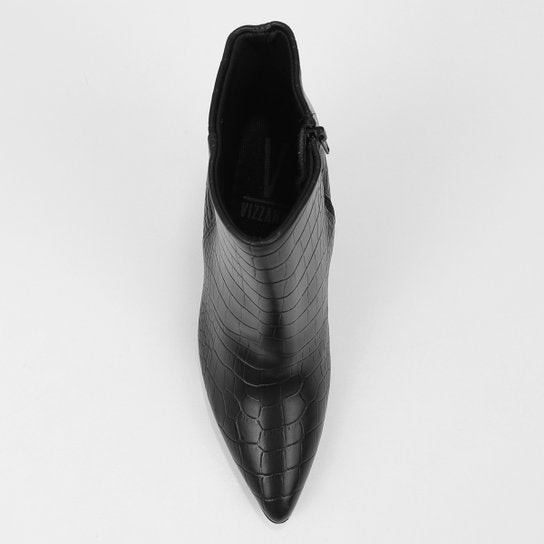 Bota Vizzano Matelassê Cano Curto Feminina – Preto - Imagem 6
