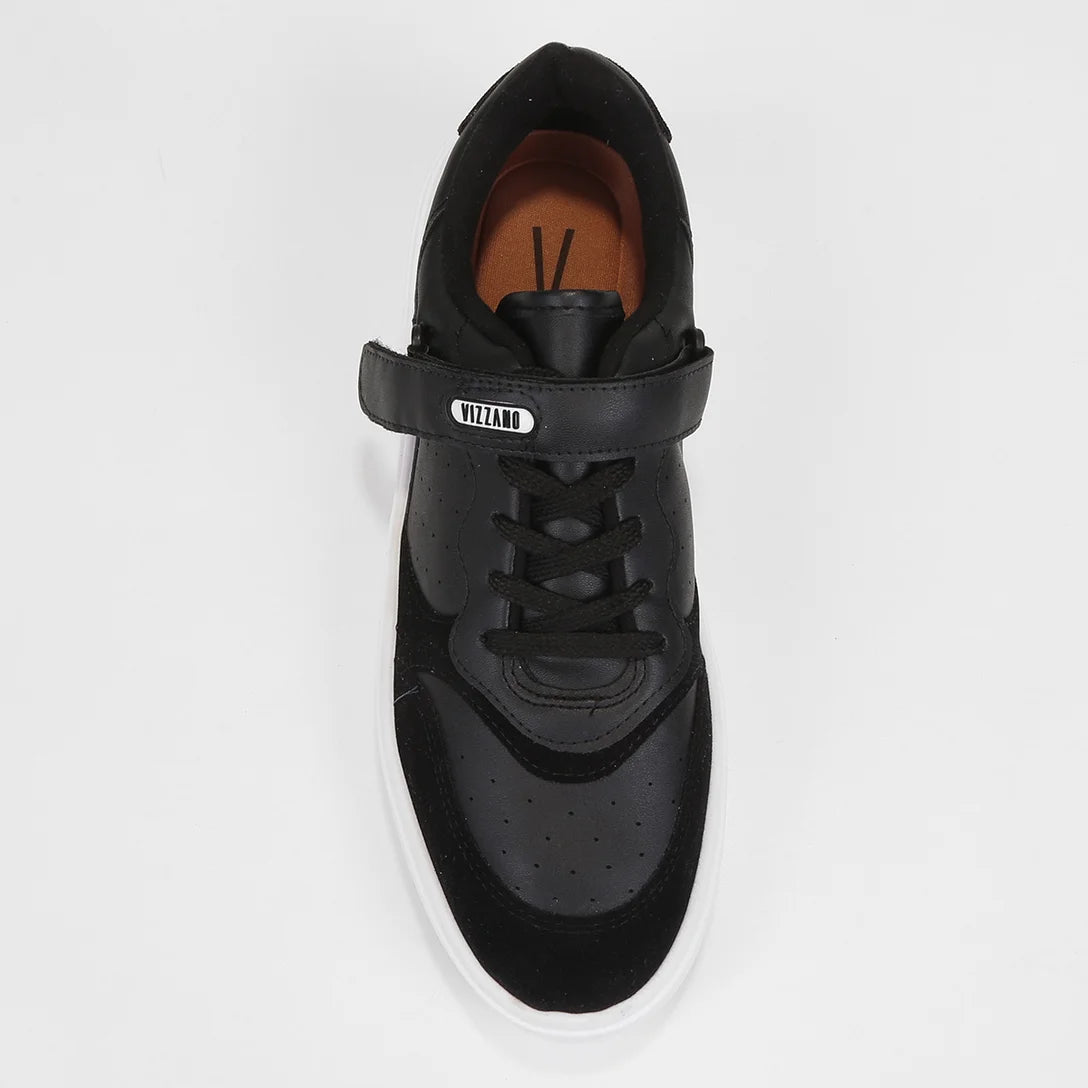 Tênis Vizzano Recortes Feminino – Preto + Branco - Imagem 4