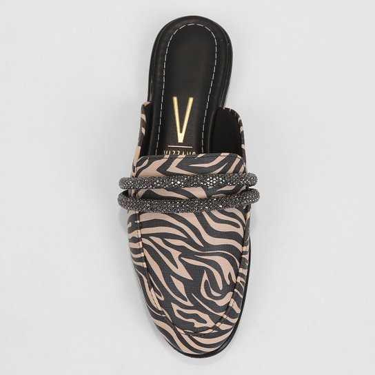 Mule Vizzano Animal Print E Brilho - Imagem 5