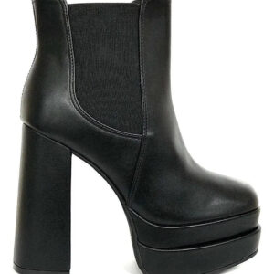 Bota Vizzano Meia Pata Double Salto Grosso Cano Curto