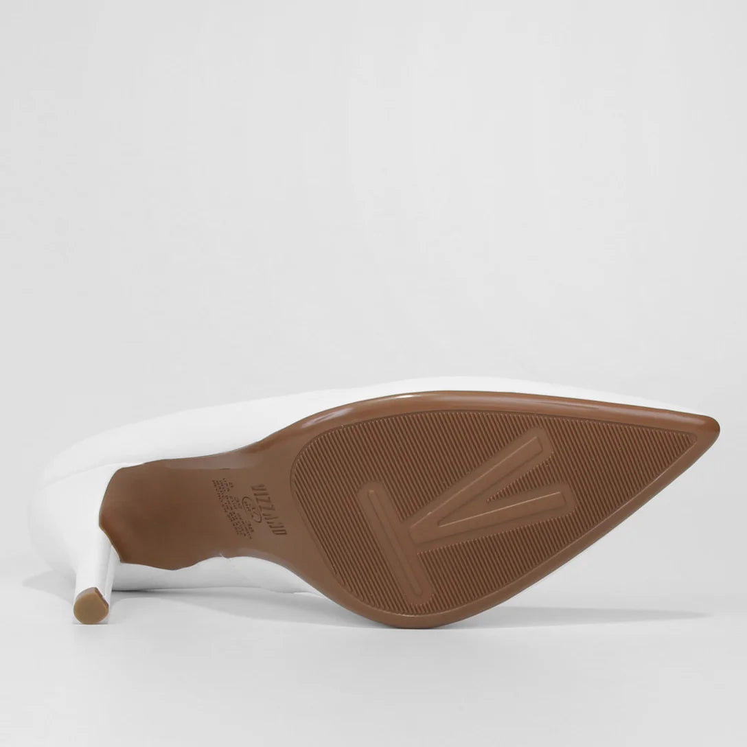 Scarpin Vizzano Salto Alto Bico Fino – Branco - Imagem 5