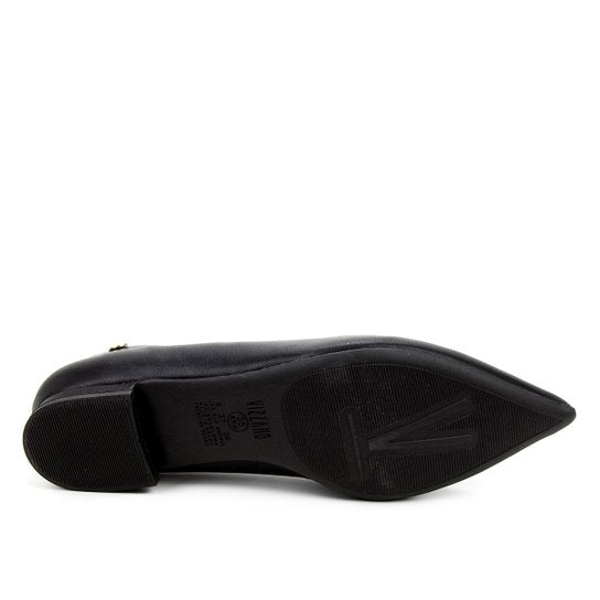 Sapatilha Vizzano Salto Baixo Bico Fino – Preto - Imagem 5