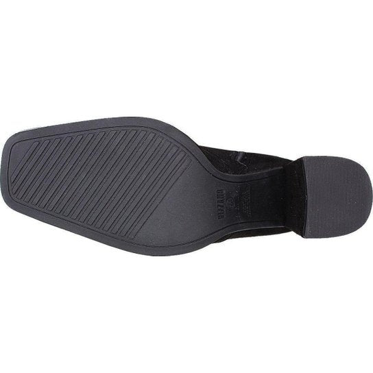 Bota Slouch Vizzano Strech Duo Cano Médio Camurça Zíper Salto Alto Feminina – Preto - Imagem 5