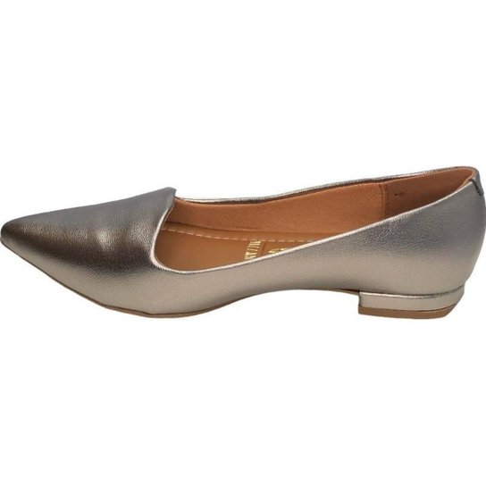 Sapatilha Vizzano Slipper Metalizada Lisa – Grafite - Imagem 2