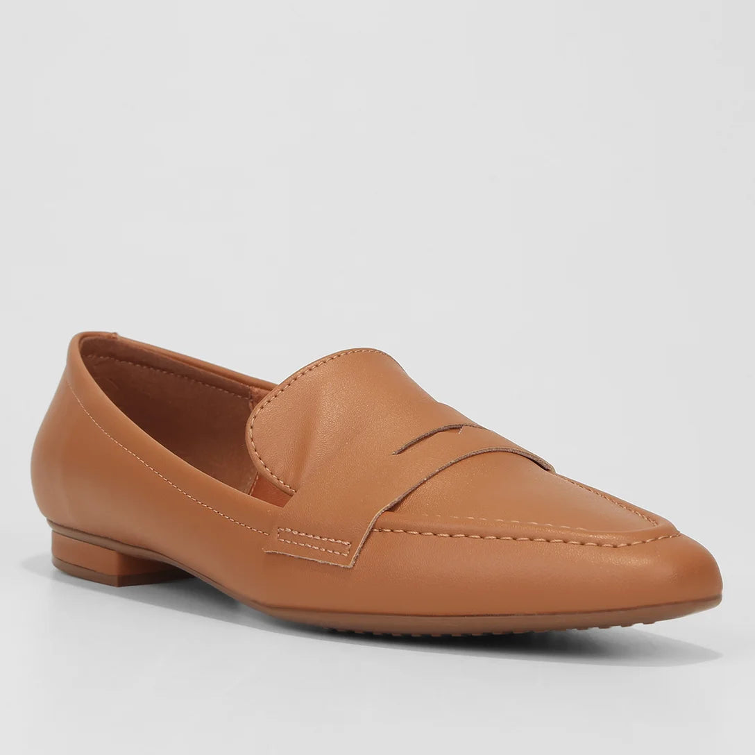 Mocassim Vizzano Bico Fino Feminino – Caramelo - Imagem 2