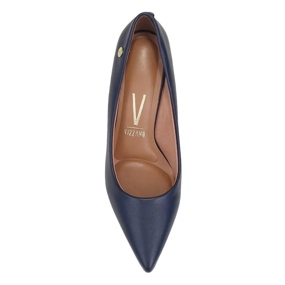 Scarpin Vizzano Feminino Salto Médio Bico Fino 1185.702 – Marinho - Imagem 4