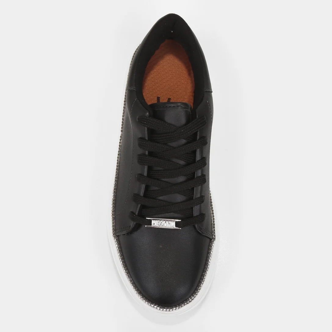 Tênis Vizzano Strass Feminino – Preto + Prata - Imagem 4