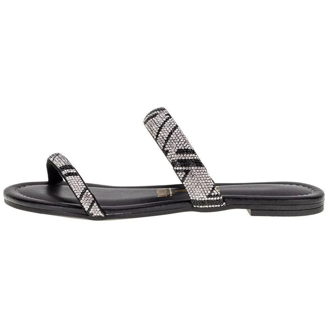 Sandália Feminina Rasteira Vizzano – Preto