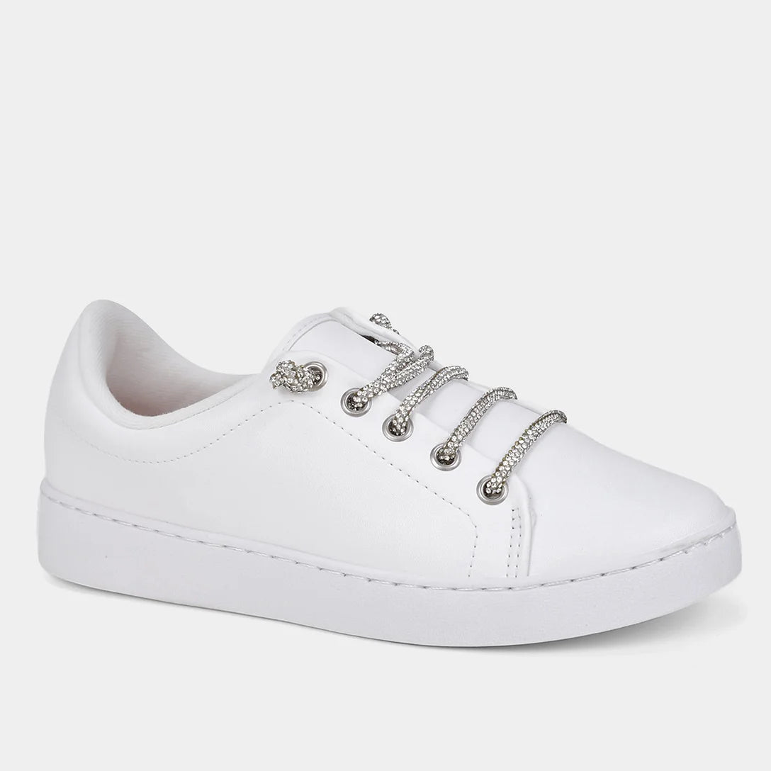 Tênis Vizzano Tira Pronta Strass Feminino – Branco - Imagem 2
