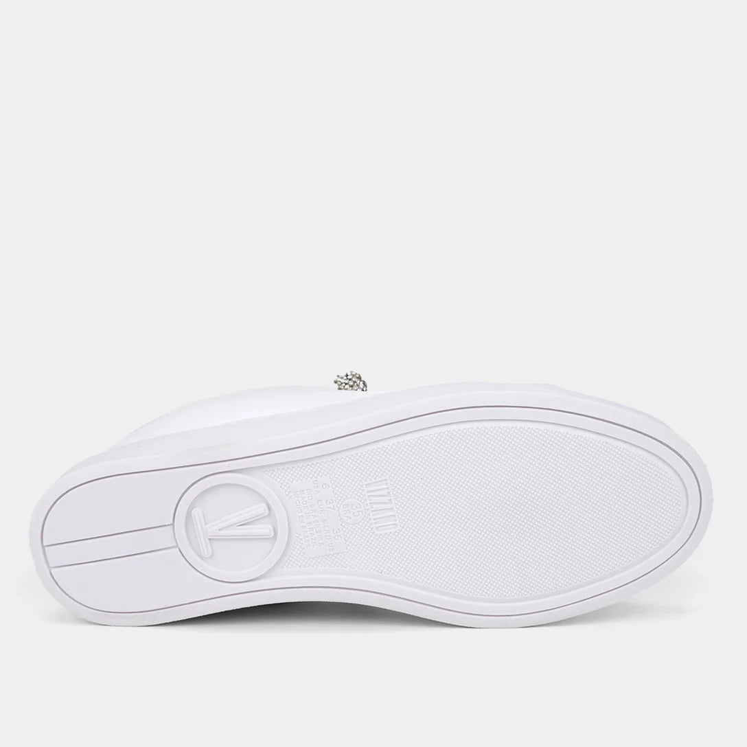 Tênis Vizzano Tira Pronta Strass Feminino – Branco - Imagem 5