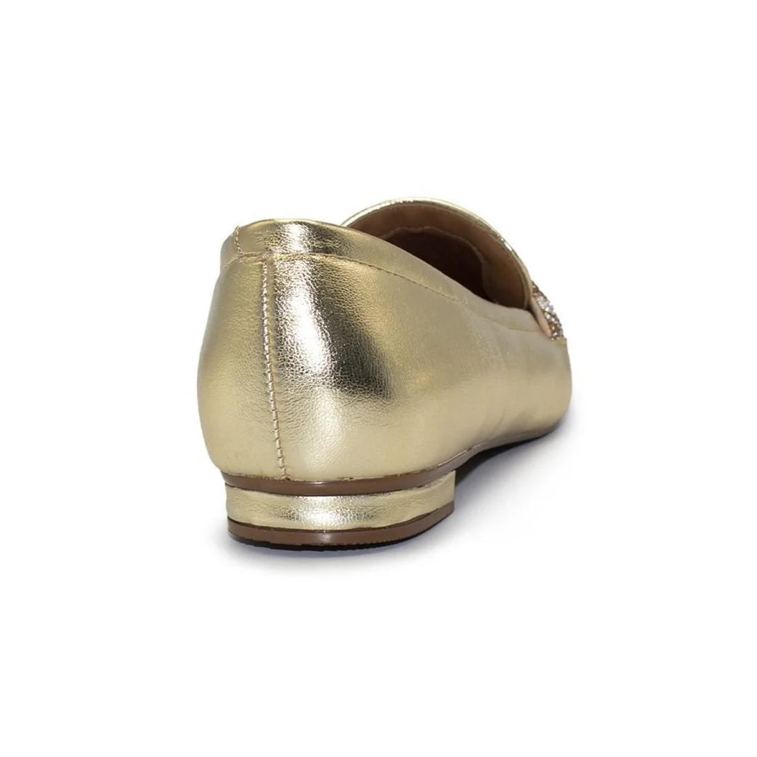 Mocassim Vizzano Metalizado Premium Tira Strass 1351.107 – Dourado - Imagem 3