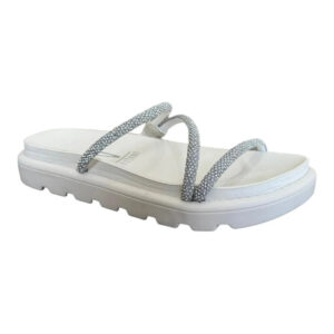 Rasteira Vizzano Papete 3 Tiras Strass Feminino – Ouro Rosa