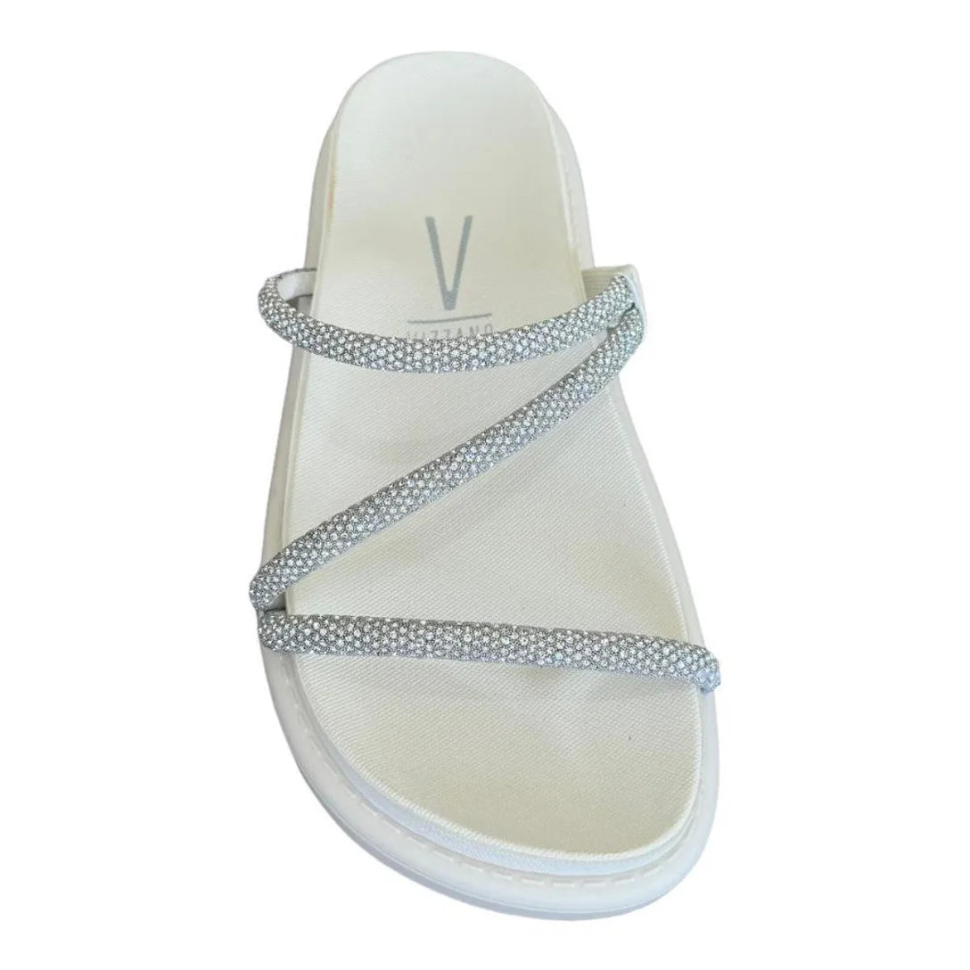 Rasteira Vizzano Papete 3 Tiras Strass Feminino – Ouro Rosa - Imagem 4