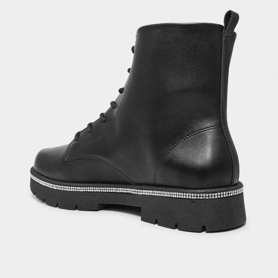 Bota Vizzano Pedraria Cano Médio Feminina – Preto - Imagem 4