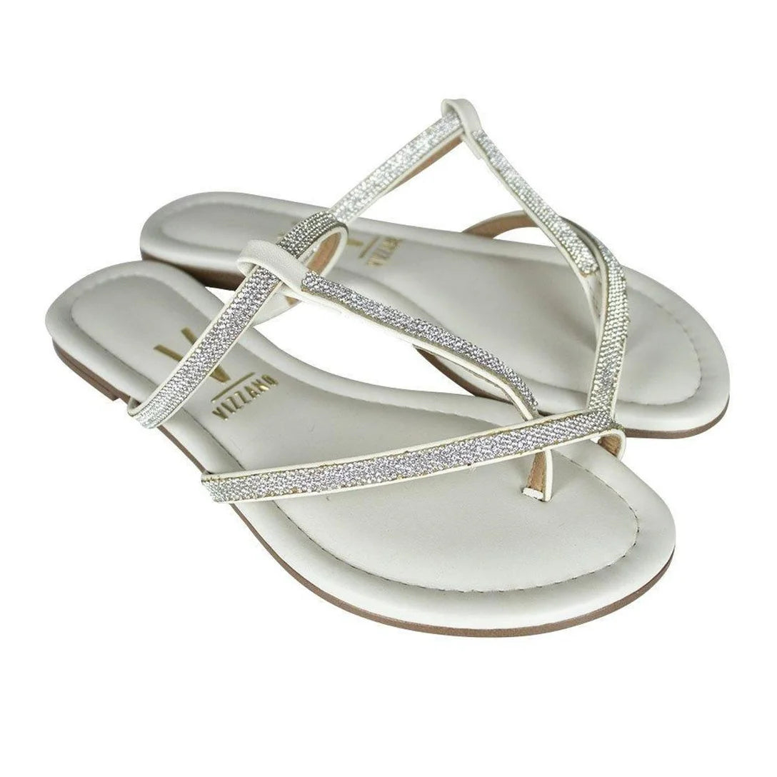 Rasteirinha Vizzano Shine Feminina – Off White - Imagem 2
