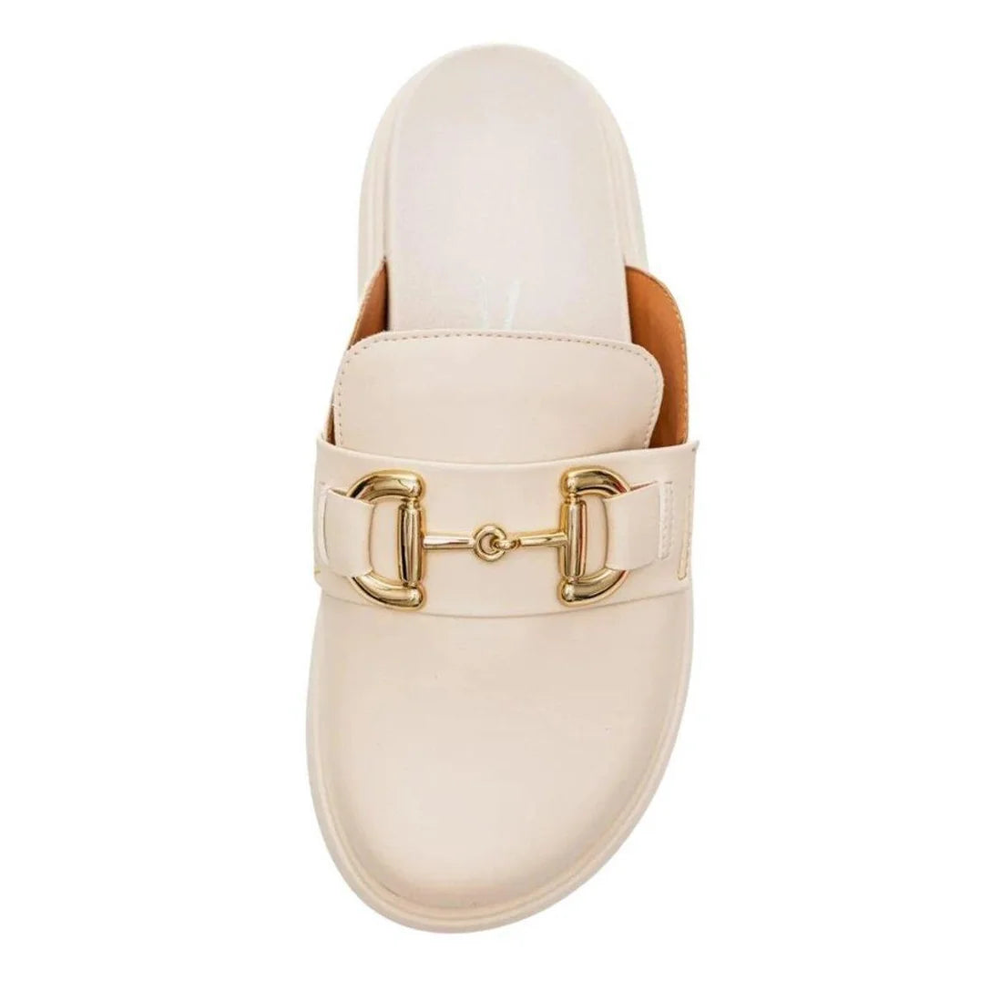 Mule Clog Feminino Vizzano Off White - Imagem 3