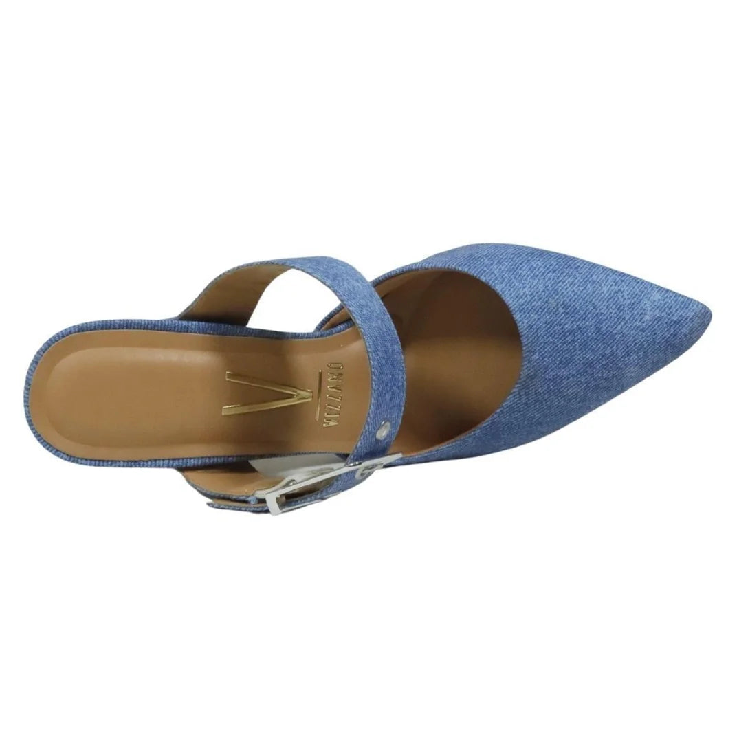 Tamanco Vizzano Salto Bloco Strass – Jeans - Imagem 4