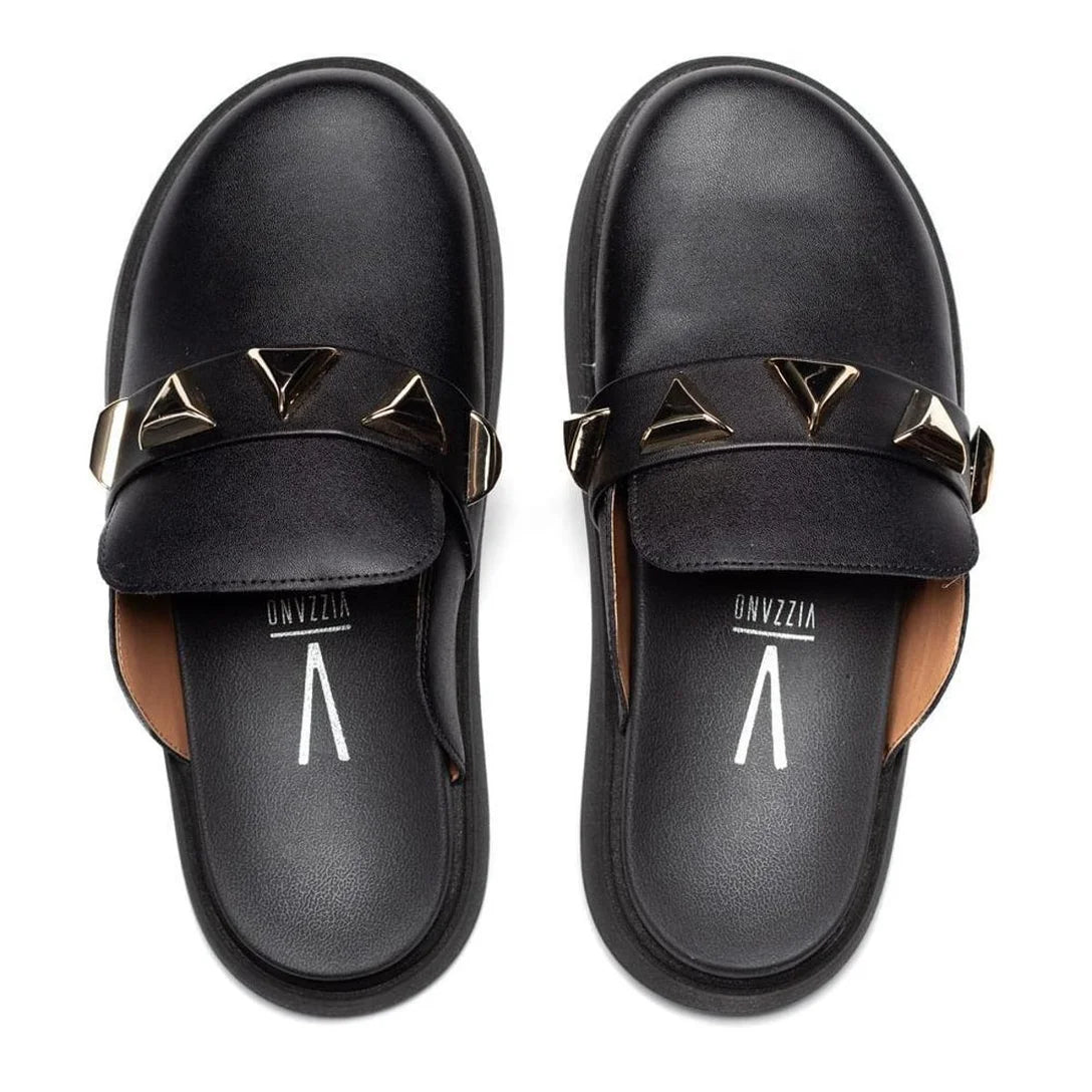 Mule Vizzano com Rebites Preto - Imagem 4