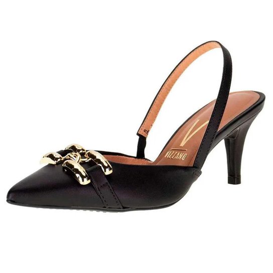 Mule Com Fivela Salto FinoVizzano – Preto - Imagem 2