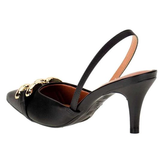 Mule Com Fivela Salto FinoVizzano – Preto - Imagem 4