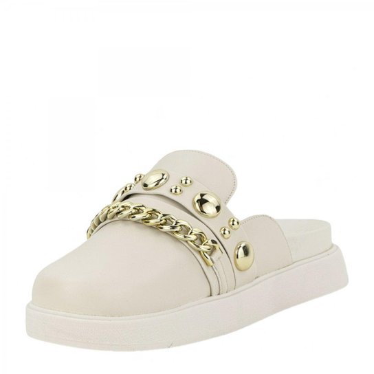 Mule Casual Flatform Corrente Vizzano – Off White - Imagem 2