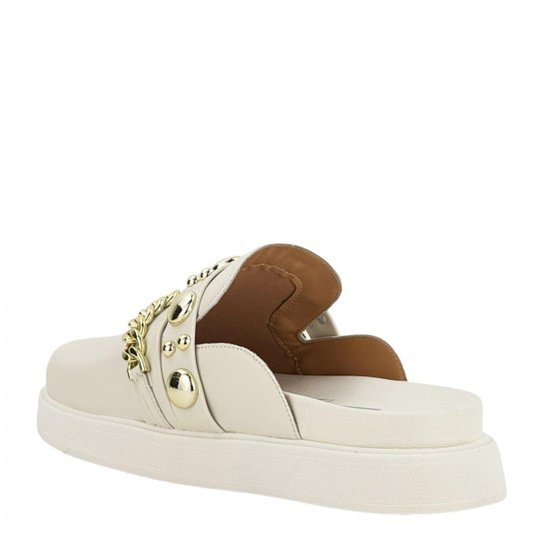 Mule Casual Flatform Corrente Vizzano – Off White - Imagem 3