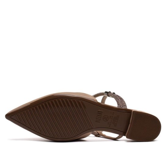 Mule Vizzano com Tiras de Strass – Bege - Imagem 6