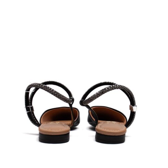 Mule Vizzano com Tiras de Strass - Imagem 3