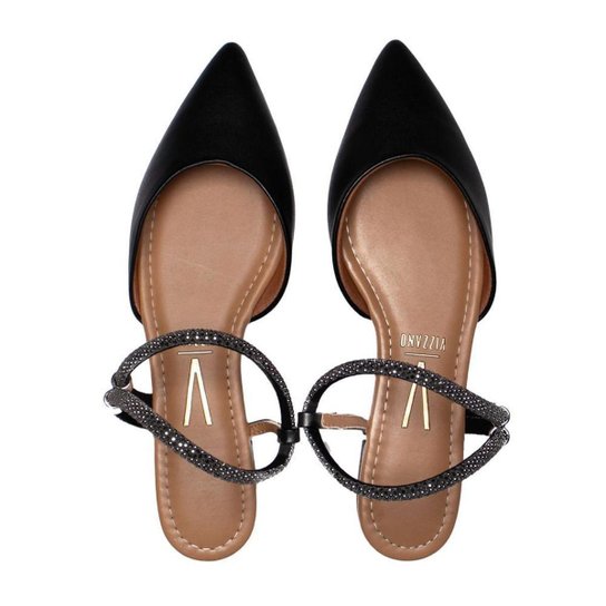 Mule Vizzano com Tiras de Strass - Imagem 4