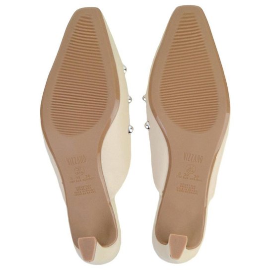 Mule Vizzano Salto Fino – Bege - Imagem 5