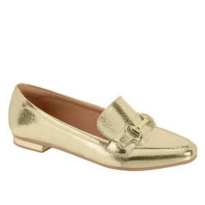Mocassim Feminino Vizzano 1351.106 – Dourado+Bege
